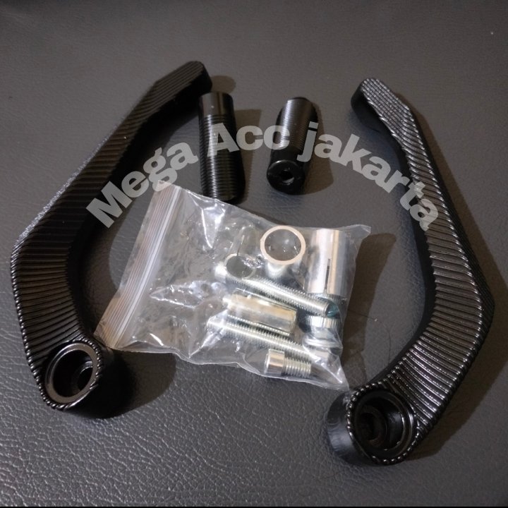 Handguard Proguard sabit handguard stang full black sabit sepasang variasi original universal motor 