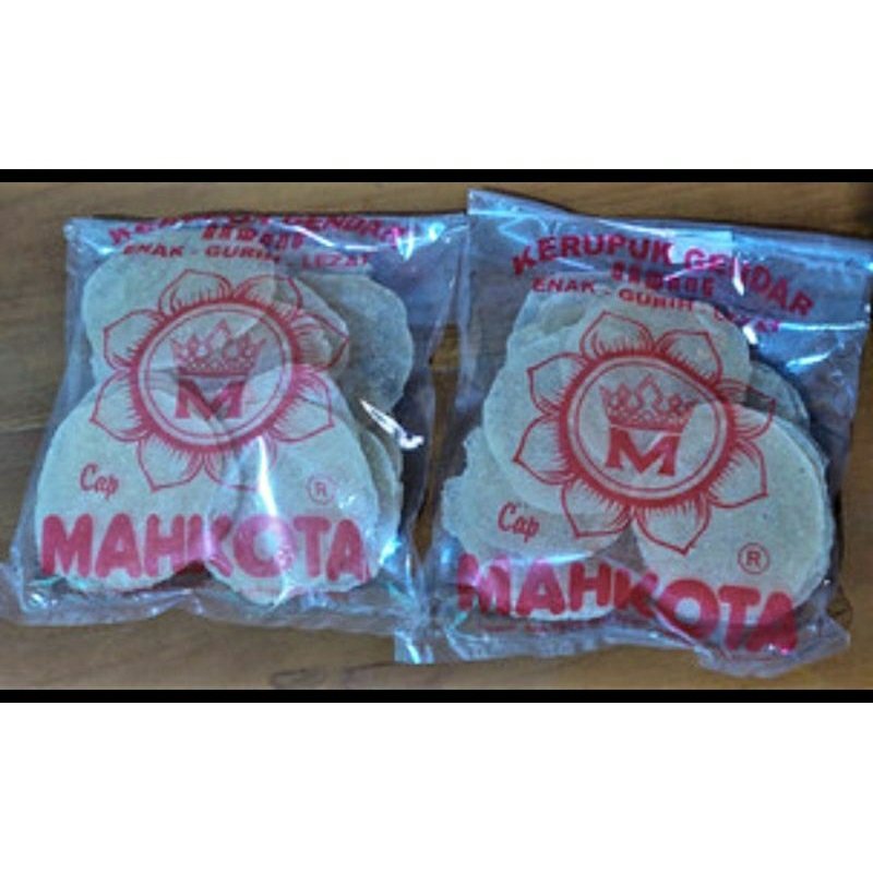 

Kerupuk Gendar cap Mahkota