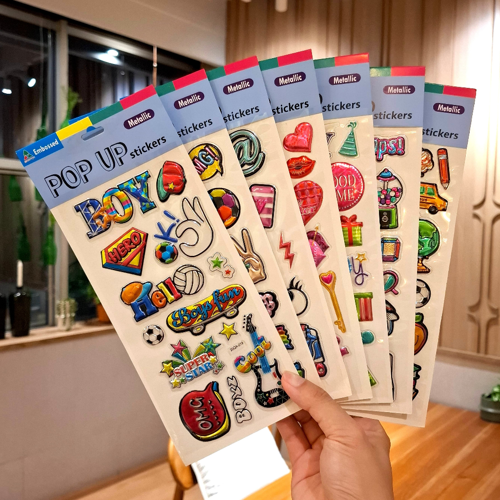 

Pop Up Sticker Stiker Timbul Gambar Tempel Anak Karakter Kupu-Kupu Butterfly