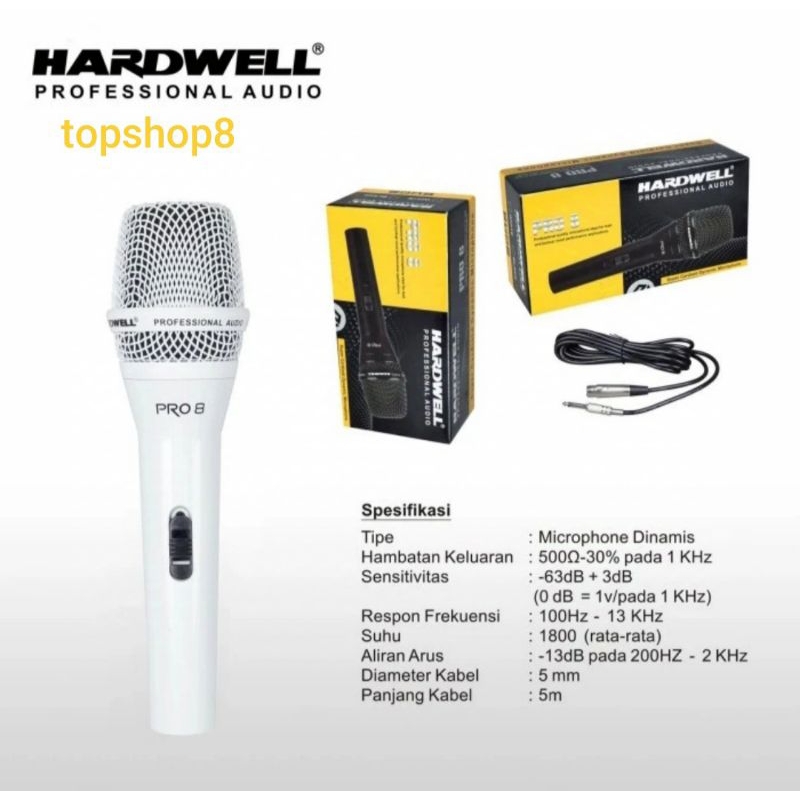Mic kabel HARDWELL PRO 8 professional mic kabel Hardwell Pro8