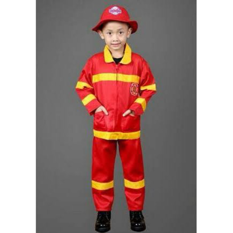 Baju pemadam kebakaran anak