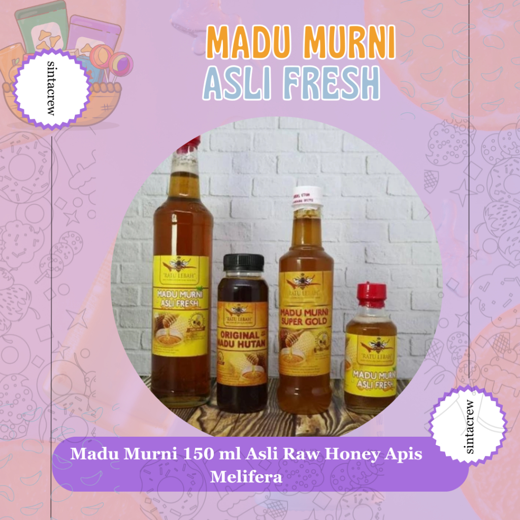 

Madu Murni 150 ml Asli Raw Honey Apis Melifera