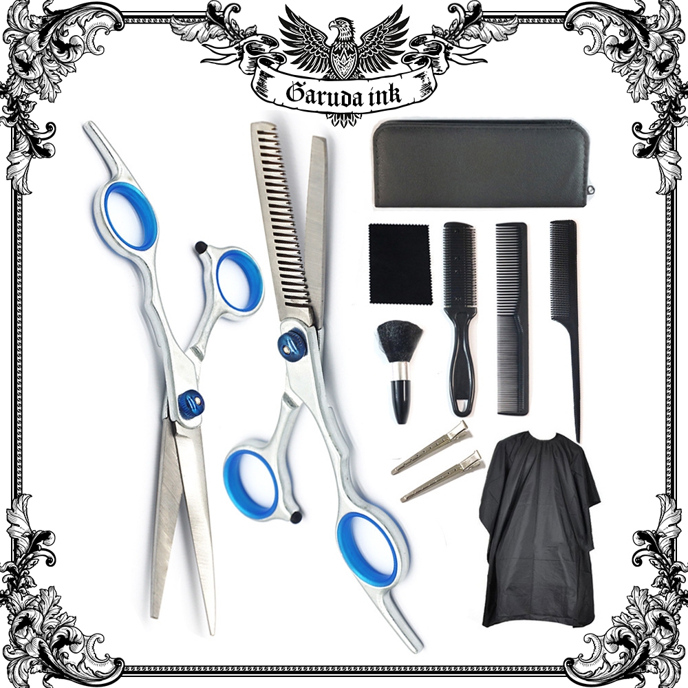 Paket Alat Cukur Gunting Rambut Gunting Set Potong Rambut Lengkap Salon Barbershop Profesional Beaut