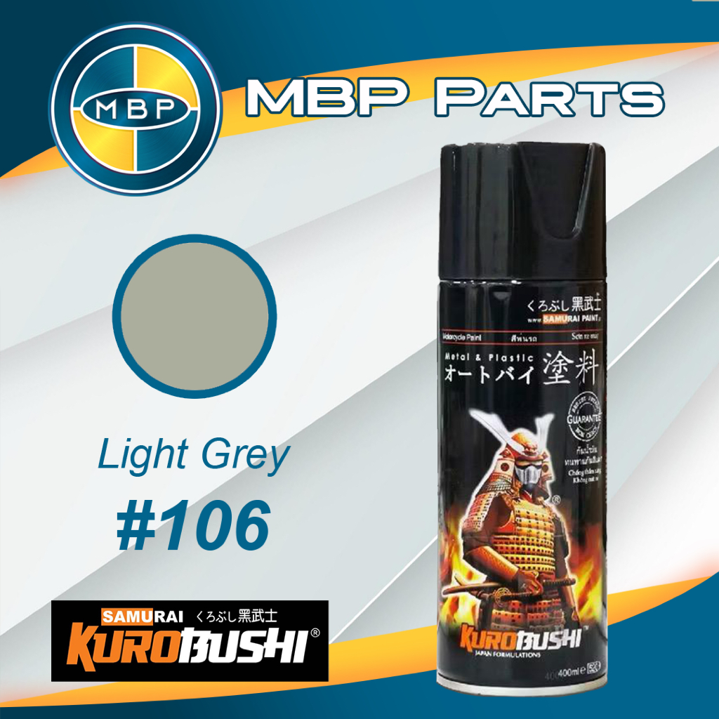 Samurai Paint LIGHT GREY 106 Warna Standar Abu-abu Muda Cat Semprot Aerosol Samurai Kurobushi
