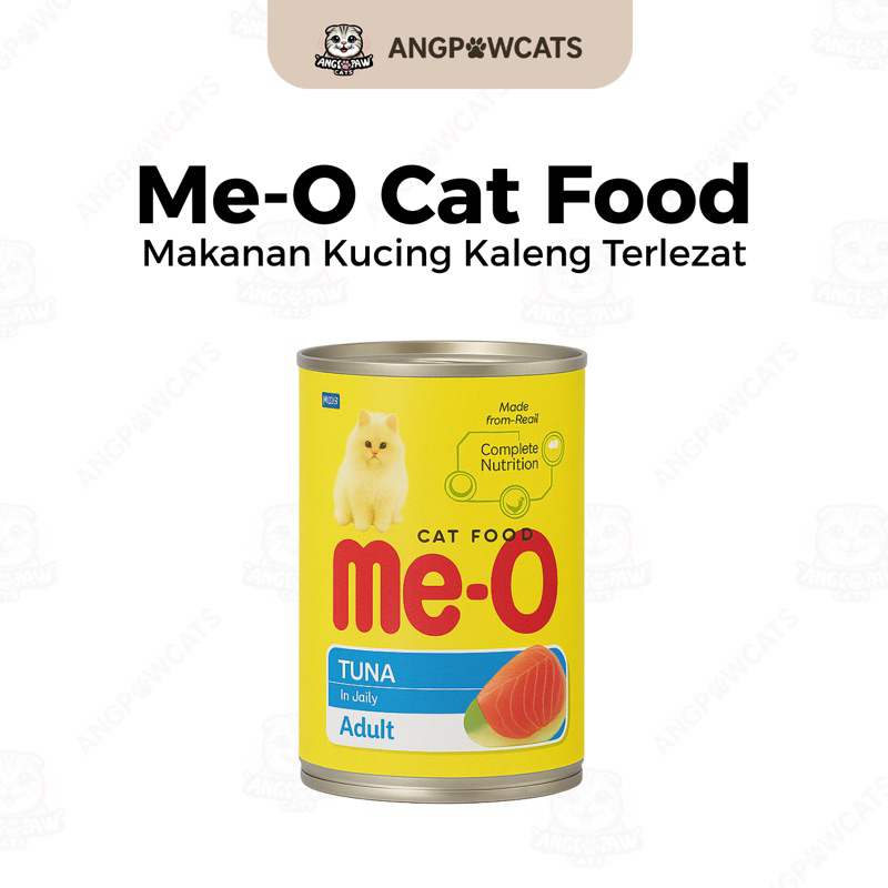 Meo Canned Adult & Tuna - Makanan Basah Kaleng Meo Anak Kucing & Dewasa 400gr