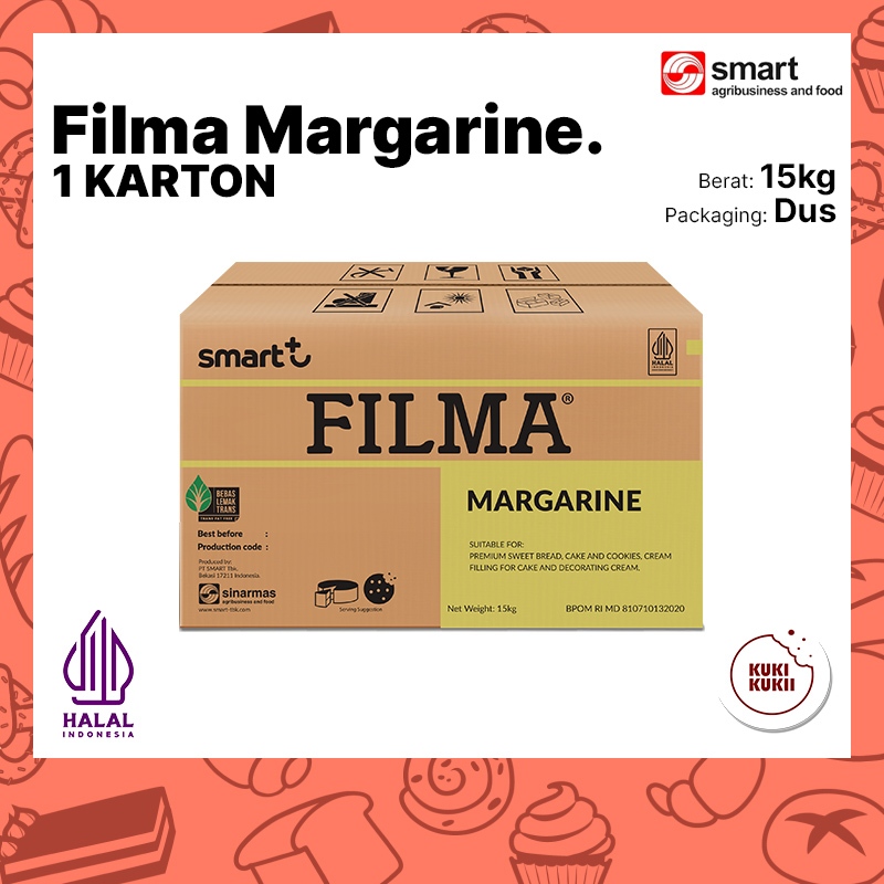 

Filma Margarine Trans Fat Free 15kg | Margarin Filma Serbaguna 15kg 1 KARTON