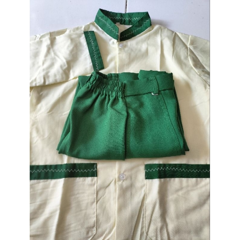 SETELAN AISYIYAH KUNING SERAGAM SEKOLAH SD TK KB PAUD LENGAN PANJANG (CUSTOM SIZE CHAT ADMIN DULU)