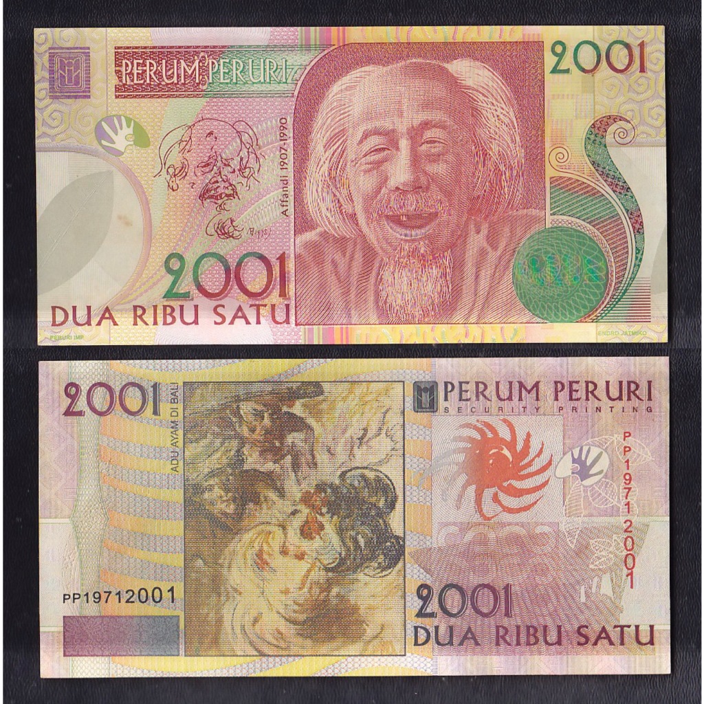 Testnote 'Peruri' Affandi 1907-1990 tahun 2001