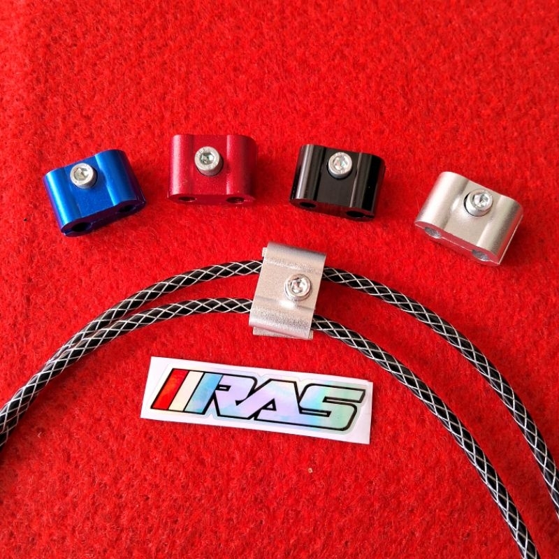 Klem gembok penjepit kabel 2 gas aktif variasi universal semua motor bahan CNC