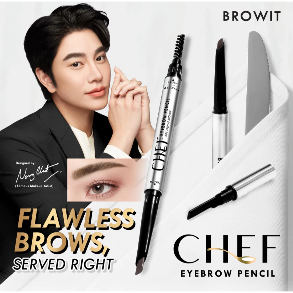 BROWIT BY NONGCHAT CHEF EYEBROW PENCIL ORIGINAL