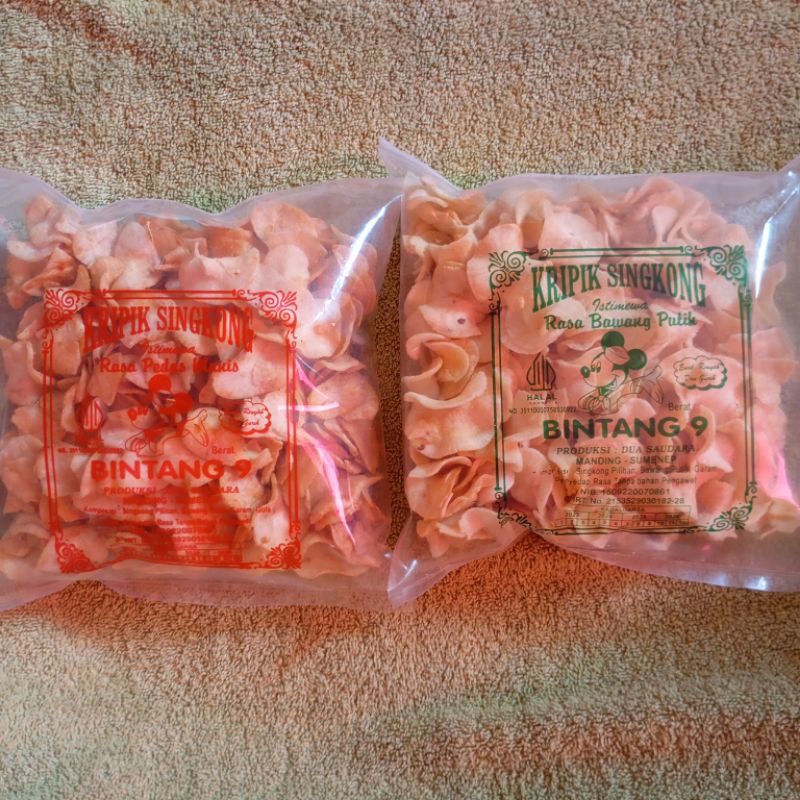 

KERIPIK SINGKONG BINTANG 9 300GR - CEMILAN GURIH DAN ENAK - OLEH OLEH MADURA