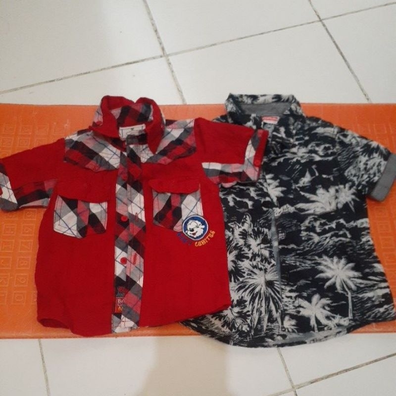 Kemeja anak / bayi laki preloved (cubitus, cool baby)