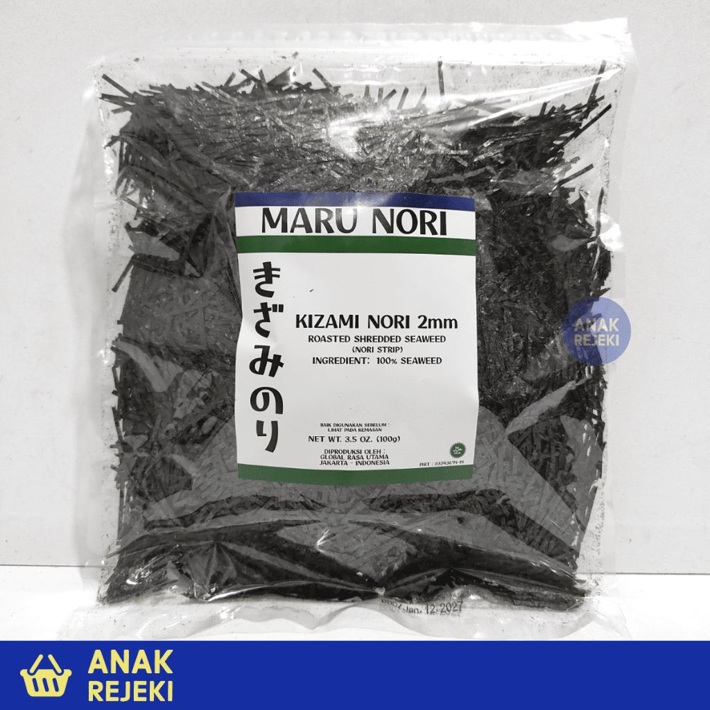 

Kizami Nori 100gr - Shredded Nori Potongan Kizaminori Seaweed Strip