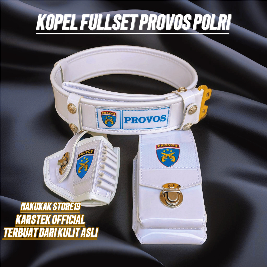 KOPEL PROVOS POLRI - KOPEL PROVOS - KOPEL PROVOS FULSET - WADAH SENJATA PROVOS - WADAH HP PROVOS