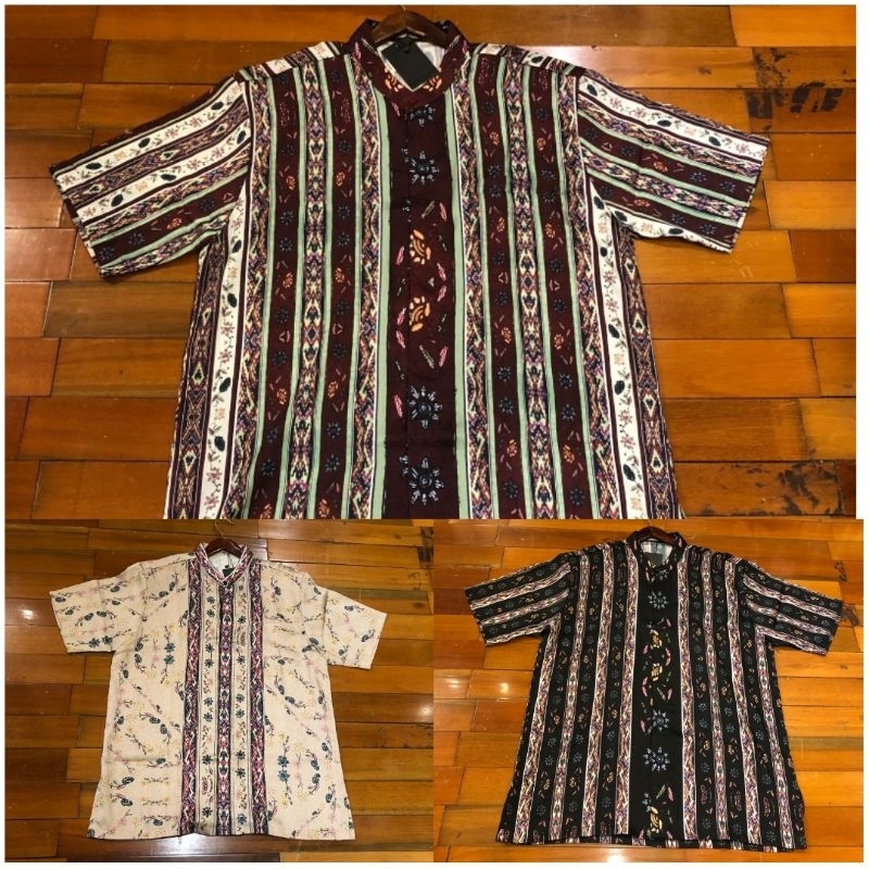 Baju pria koko hem pengan pendek dian pelangi studio official pekalongan
