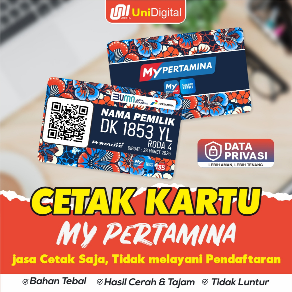 

Kartu MyPertamina Bahan Tebal Anti Air Motif Batik Navy Orange