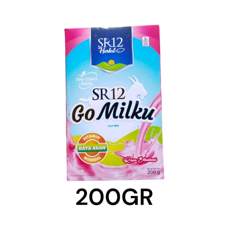 

SR 12 GO MILKU SUSU ETAWA BUBUK RASA STROBERI 200GR