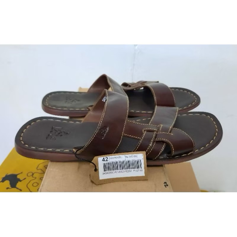 SASK058C - SANDAL SELOP KULIT PRIA LOIS ORIGINAL | SENDAL FLAT PRIA LOIS JEANS