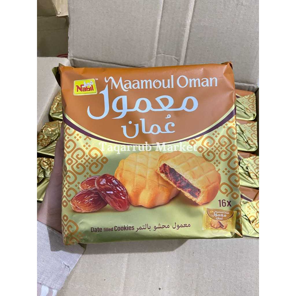 

Biskuit Kurma Maamoul 250gr isi 12pcs Original Arab Saudi/ Dates Maamoul Stuffed with Premium