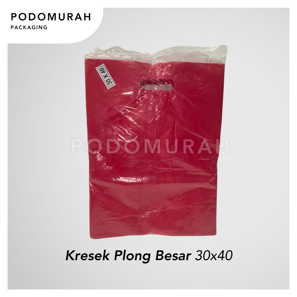 Kresek Plong Besar 30x40 warna Pink/ Kantong Plastik Barang Pakaian Keperluan Lainnya