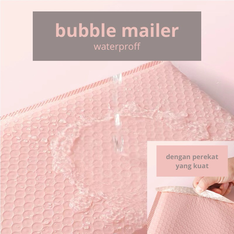

Bubble Mailer Pink / Polymailer Bubble / Amplop Bubble Mailer Wrap / Kantong Plastik Packing Bubble untuk bungkus paket