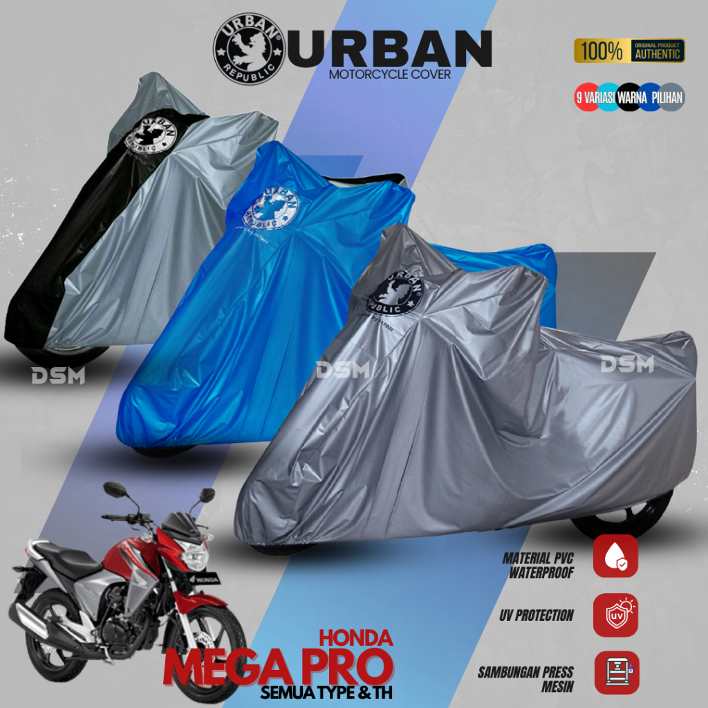 Urban Cover Motor Honda Mega Pro 100% Waterproof / Sarung Motor Mega Pro