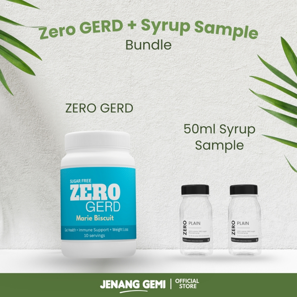 

Zero GERD + Syrup Sample BUNDLE Zero GERD, 2X 50ml |ZERO GULA| ZERO KALORI | SUGAR FREE | ZERO CARB