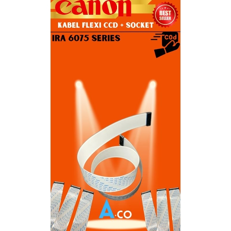 Kabel Flexi CCD SCANNER IR ADVANCE 6075 SERIES Lengkap + SOCKET