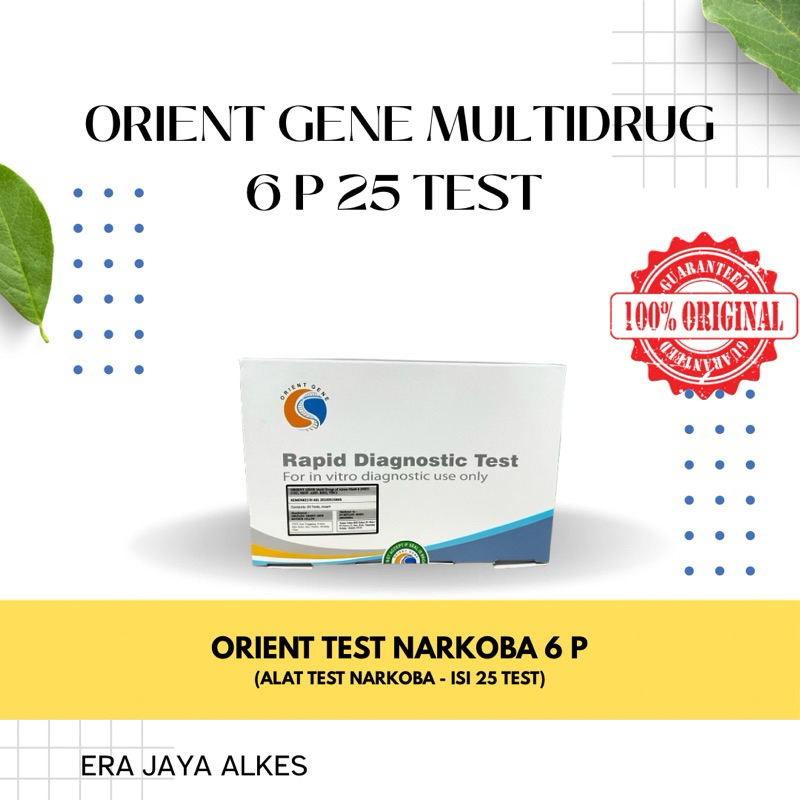 ALAT TES NARKOBA 6 PARAMETER | ORIENT GENE MULTI 6 PARAMETER