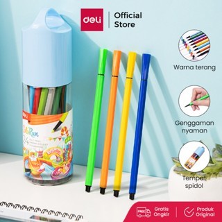 

Deli Spidol Warna / Felt Pen Warna Terang Nyaman Digenggam EC156