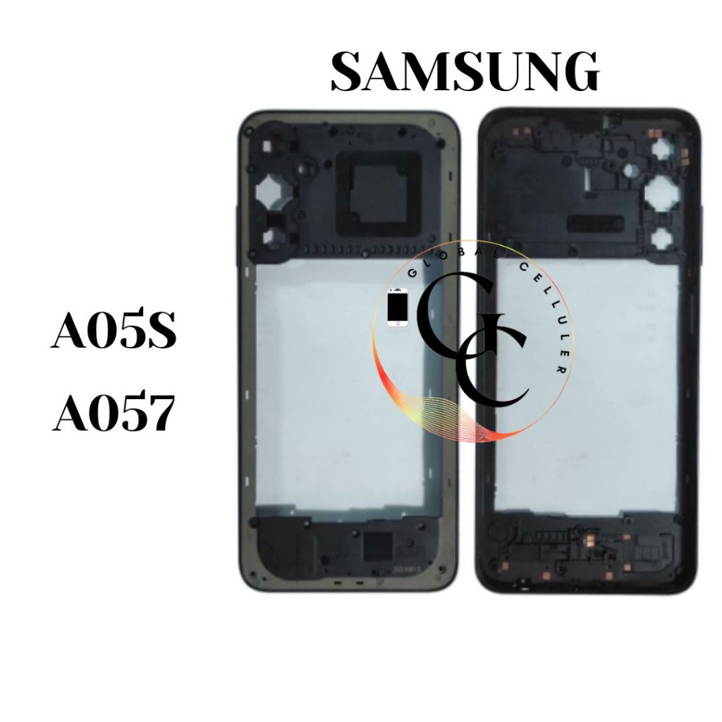 Bezel+Backdoor Samsung A05S A057 Original (Tulang Samping penutup mesin)
