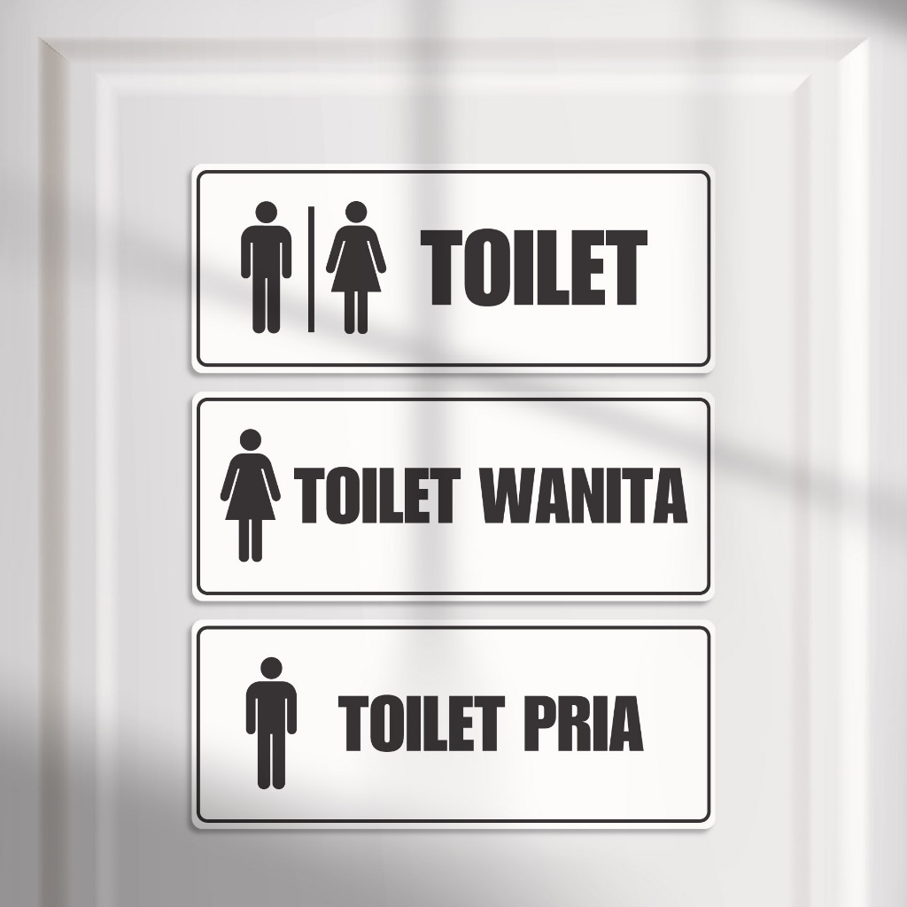 

Toilet Signage Pria Wanita | Papan Tanda untuk Ruang Toilet / Kamar Mandi
