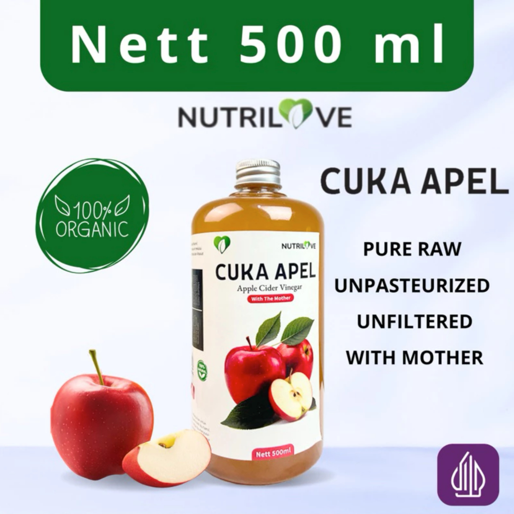 

Cuka Apel Asli With The Mother 500ML - Diet Detoks - Apple Cider Vinegar