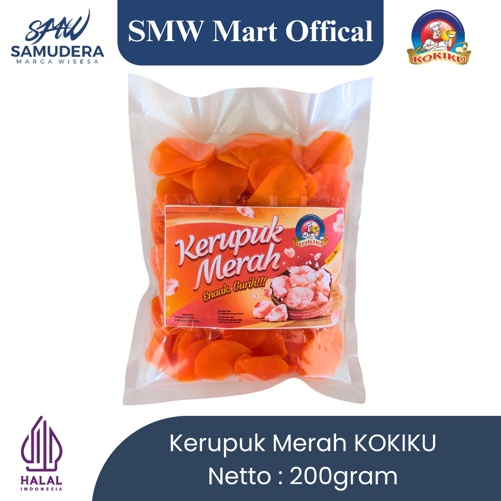 

KOKIKU | Kerupuk Merah Gurih 200gr (Mentah)