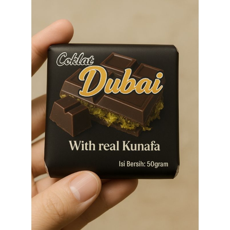 

Coklat Dubai With real kunafa