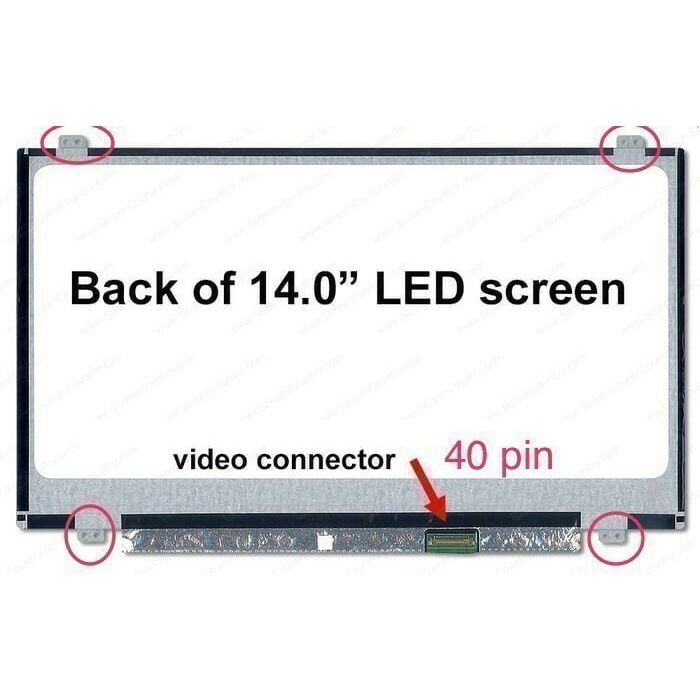 Layar LCD LED B140XTN02.3 B140XTN02.2 B140XTN03.7 LTN140AT27 14.0 Slim Inch 40 Pin HD