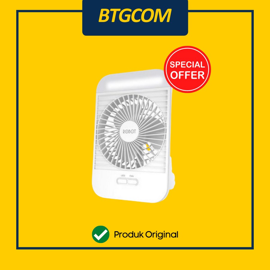 ROBOT RT-BF14 KIPAS ANGIN PORTABLE MINI FAN+LAMPU LED