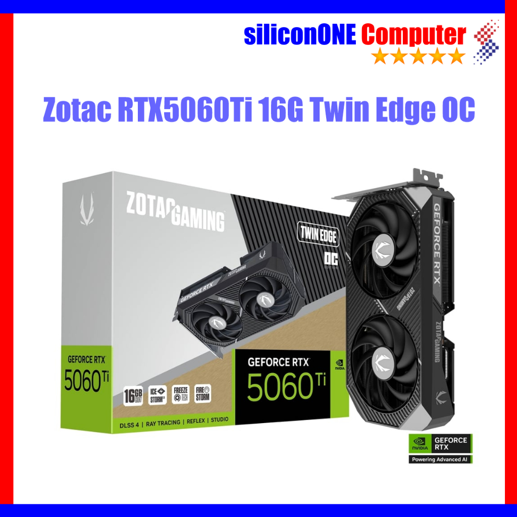 Zotac RTX5060Ti 16G Twin Edge OC Black RTX5060 TI RTX 5060Ti 16GB GDDR7