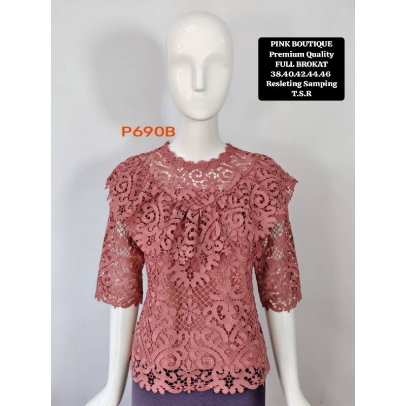 ATASAN Baju Wanita Brokat/Baju Pesta Bangkok/Brokat Bunga Tumpuk