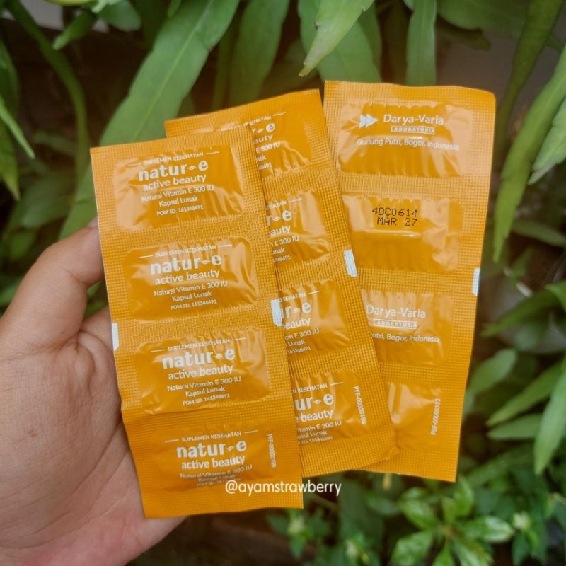 Natur-e Active Beauty Vitamin E 300 IU SATUAN untuk kulit kering perawatan dari dalam