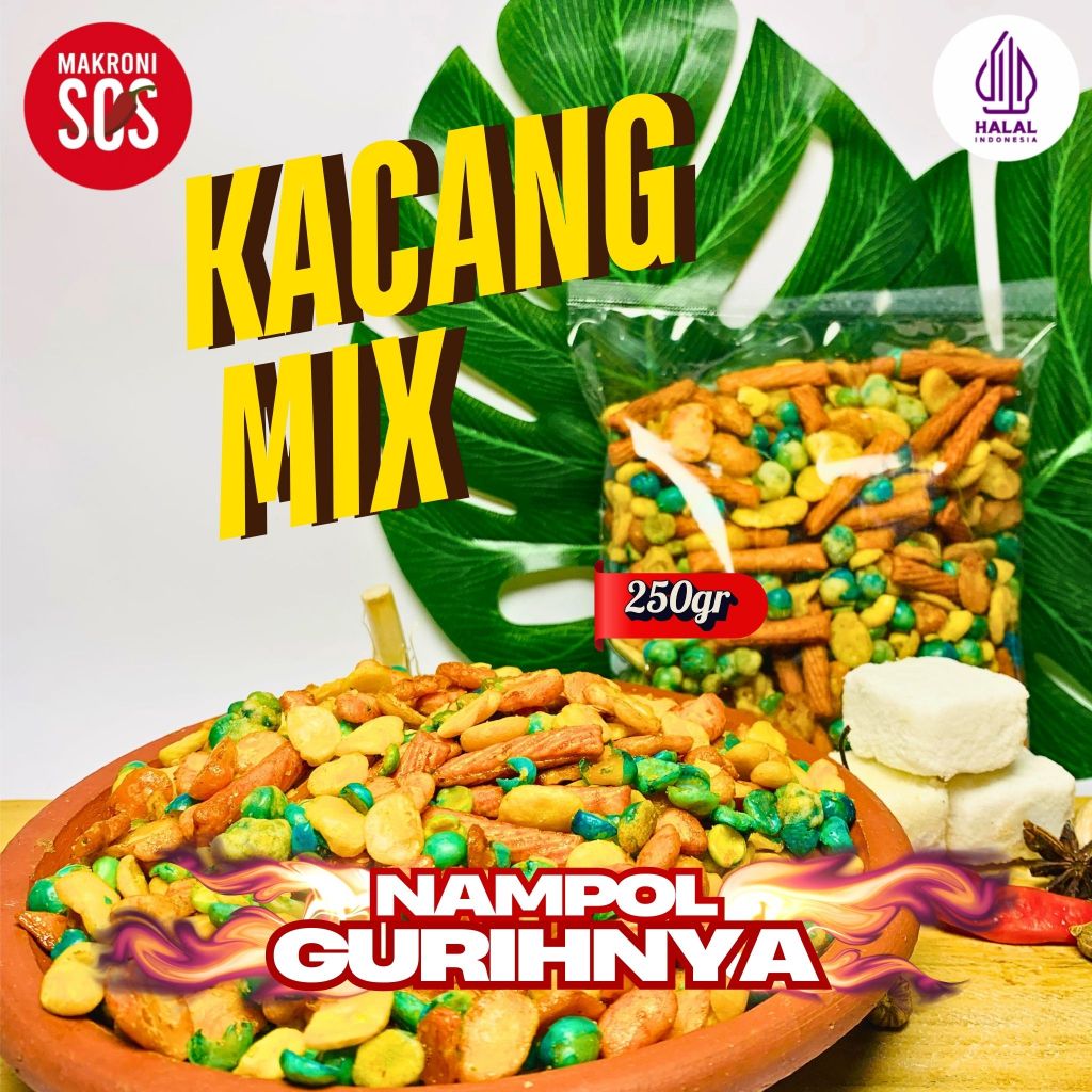 

250GR Mix Nuts Jaipong 250GR Kacang Campur Mix Nuts Merk Jaipong Enak Koro Toba Balado Pang Pang Kacang Polong Mix