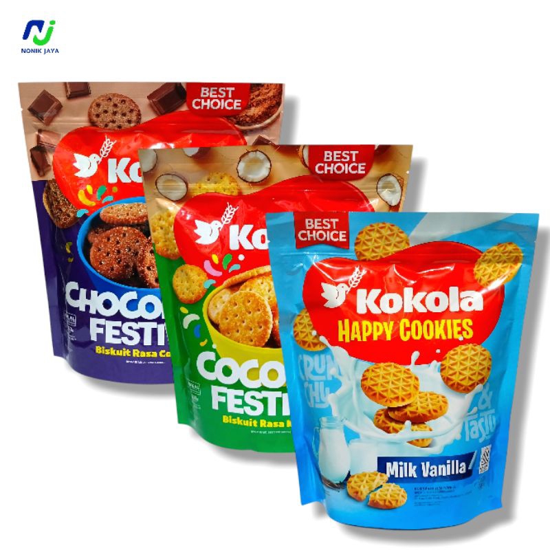 

( READY STOK ) Kokola Festive/Happy Cookies Pack 280g