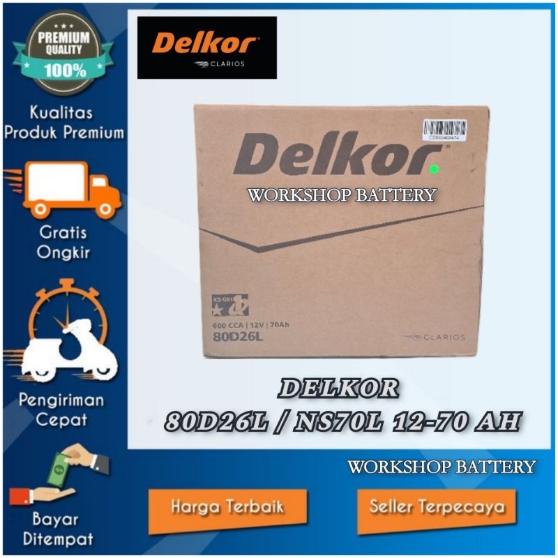 AKI NYUNDAI SANTAFE / TUCSON / TRAJET ELANTRA. DELKOR 80D26L / NX110-5L 12V-70 A