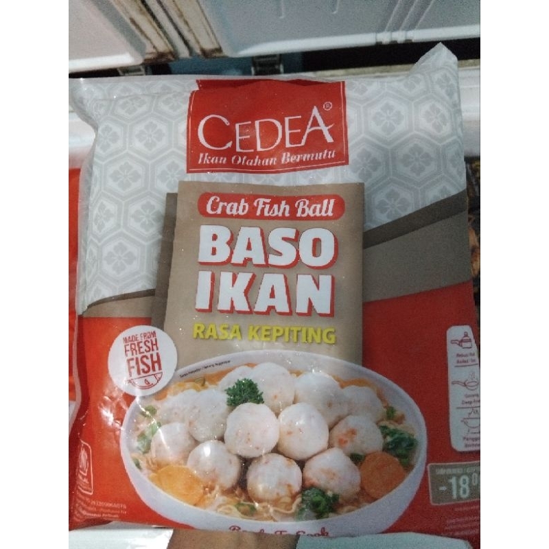 

Cedea bakso kepiting 500gr