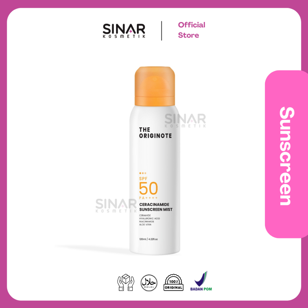 The Originote Ceracinamide Sunscreen Mist SPF 50 PA++++ - UV Protector Sunscreen Spray Face Sun Mist