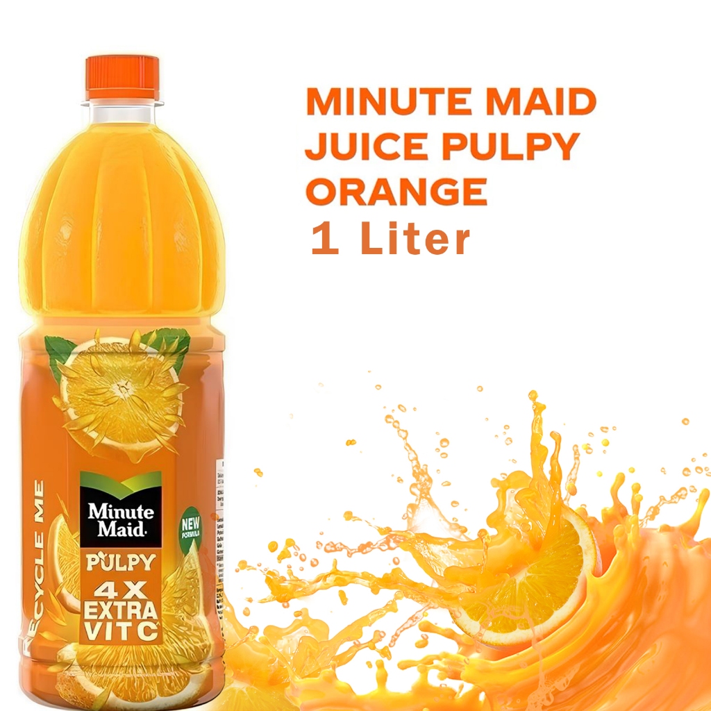 

Minute Maid Pulpy Orange 1L PET | Minuman Jeruk Botol Jus Vitamin C Buah