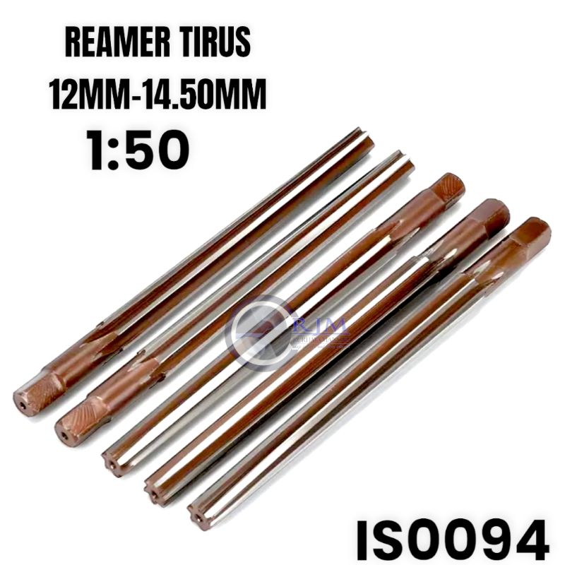 Reamer tirus 12mm 1:50 reamer lemer remer pin reamer pi bukan mata bor besi nachi stainless