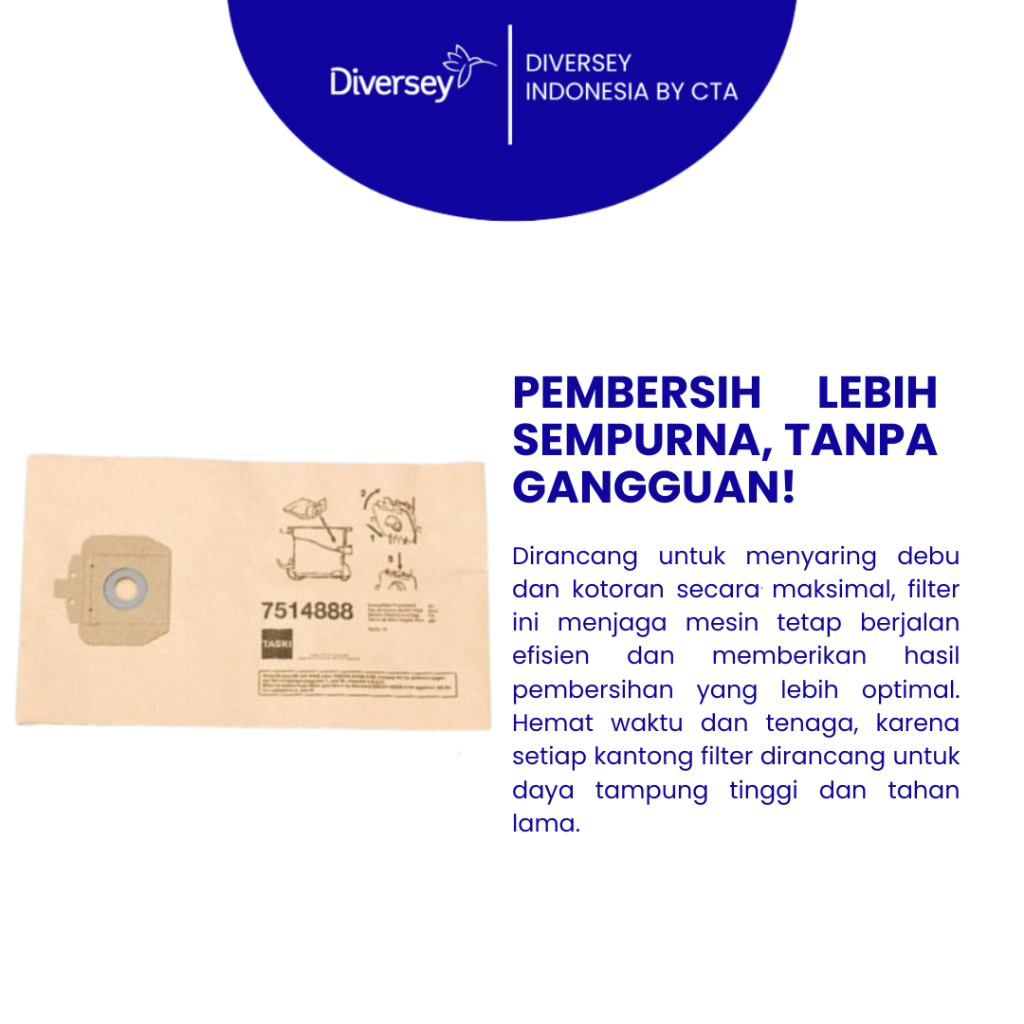 Diversey Taski Filter Paperbags 15 Vacuum Cleaner