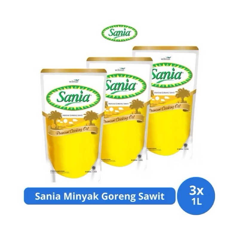 

sania minyak goreng sawit 1L 3x pouch
