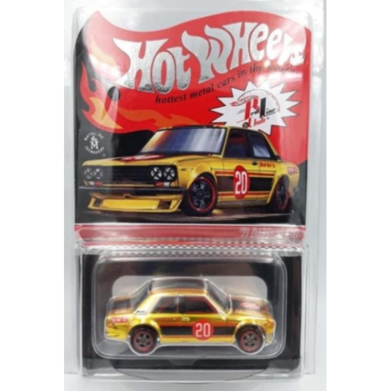 Hotwheels datsun 510 rlc gold